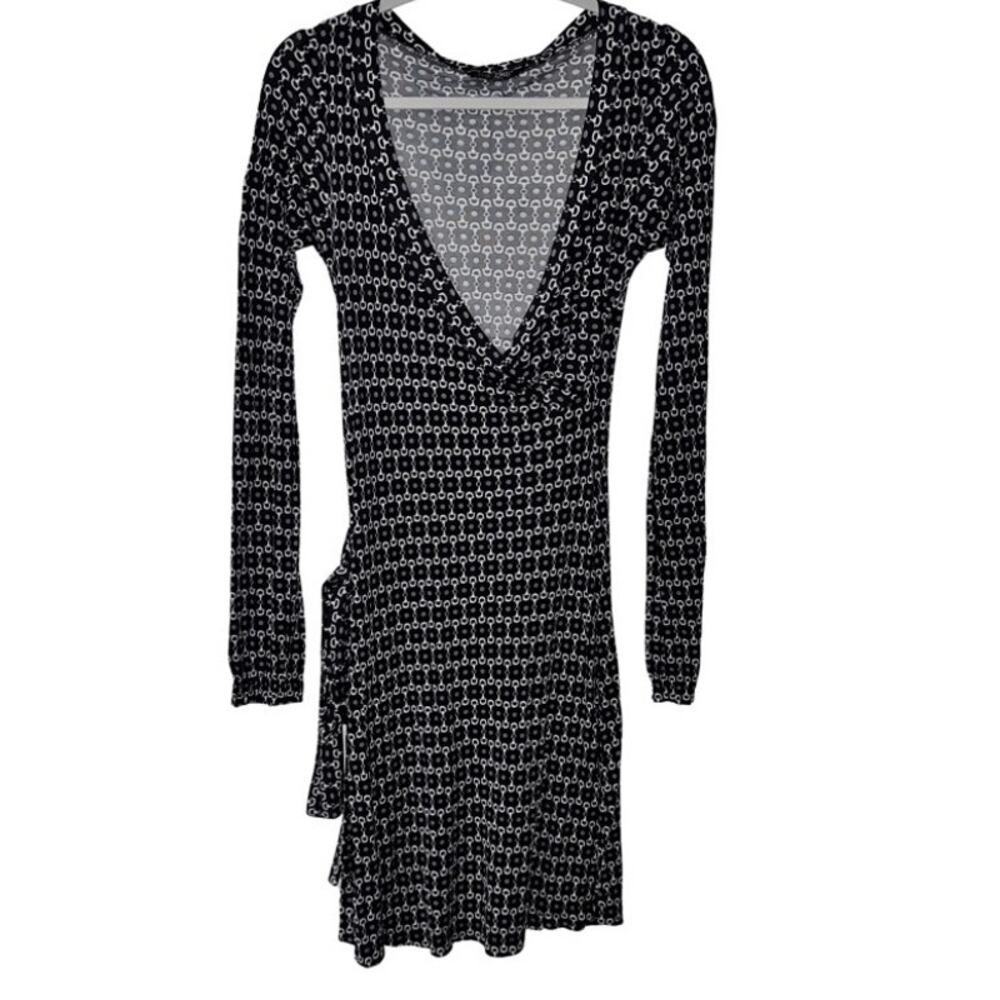 The End Firenze Black & White/Gray Design Dress - NWT